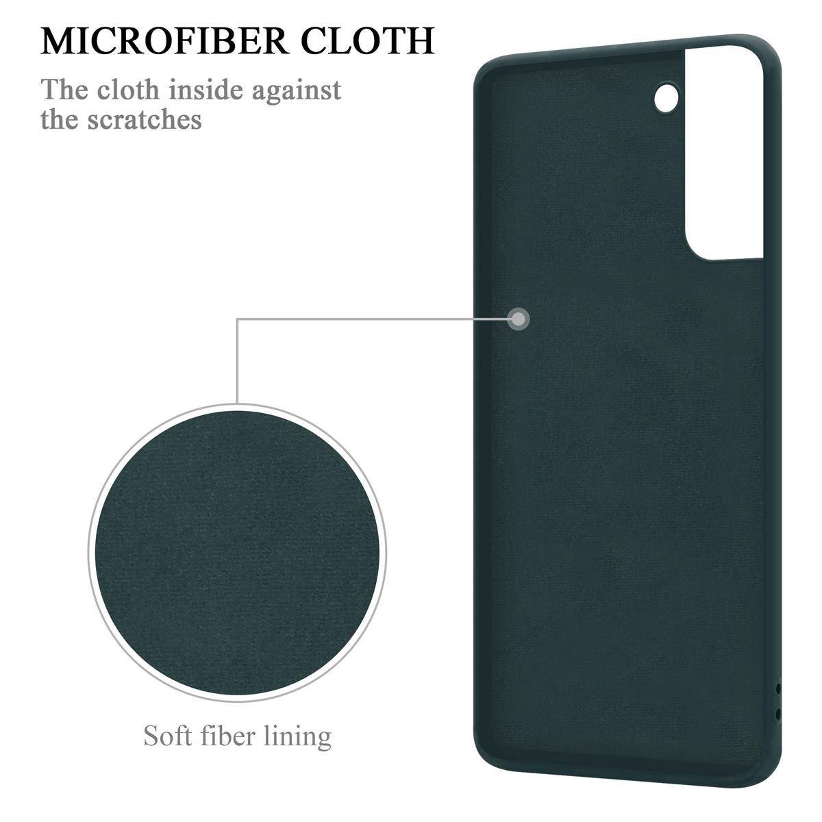 Cadorabo Hülle für Samsung Galaxy S21 PLUS Schutz Hülle in Grün Handyhülle TPU Etui Case Cover