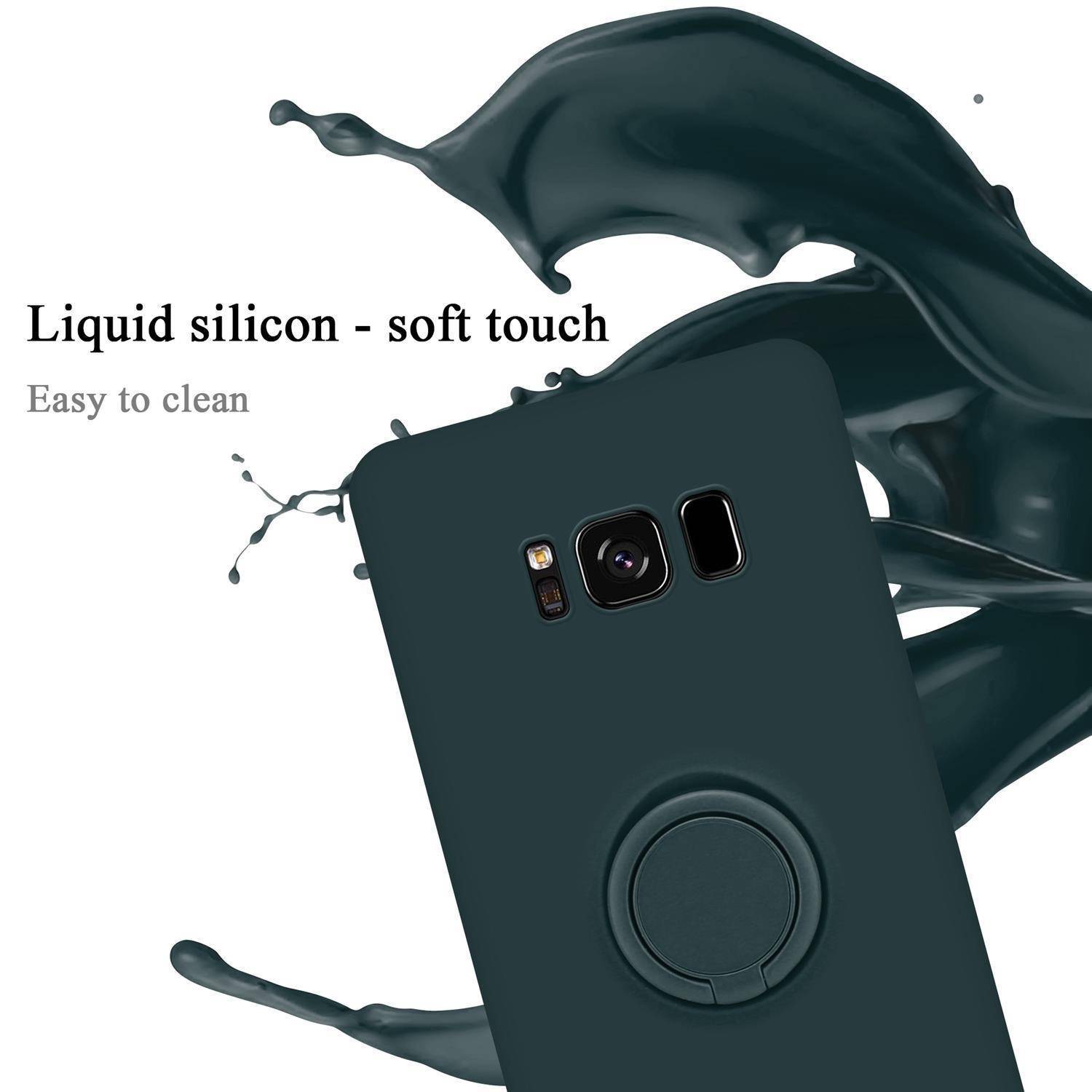 Cadorabo Hülle für Samsung Galaxy S8 Schutz Hülle in Grün Handyhülle TPU Etui Case Cover