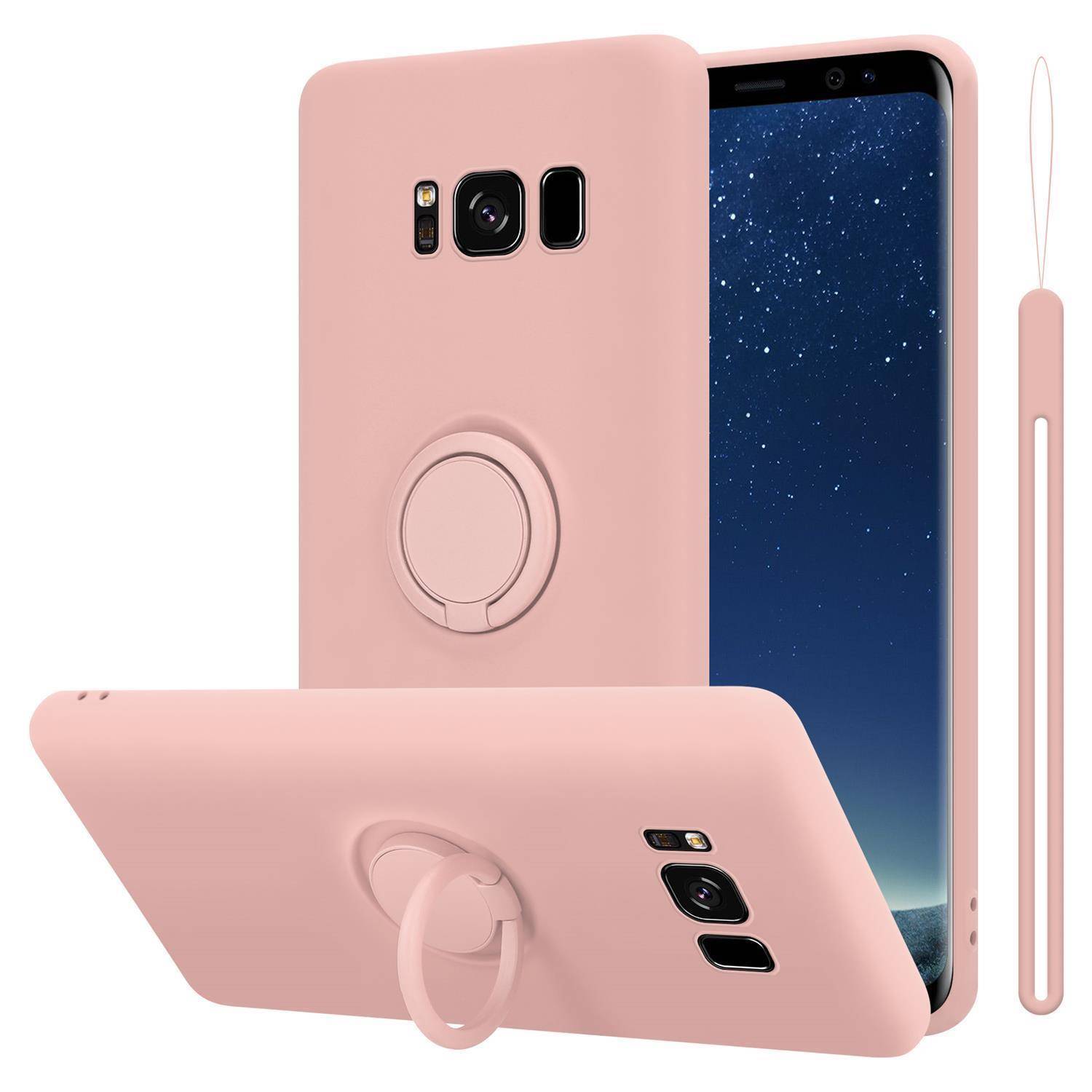 Cadorabo Hülle für Samsung Galaxy S8 PLUS Schutz Hülle in Rosa Handyhülle TPU Etui Case Cover
