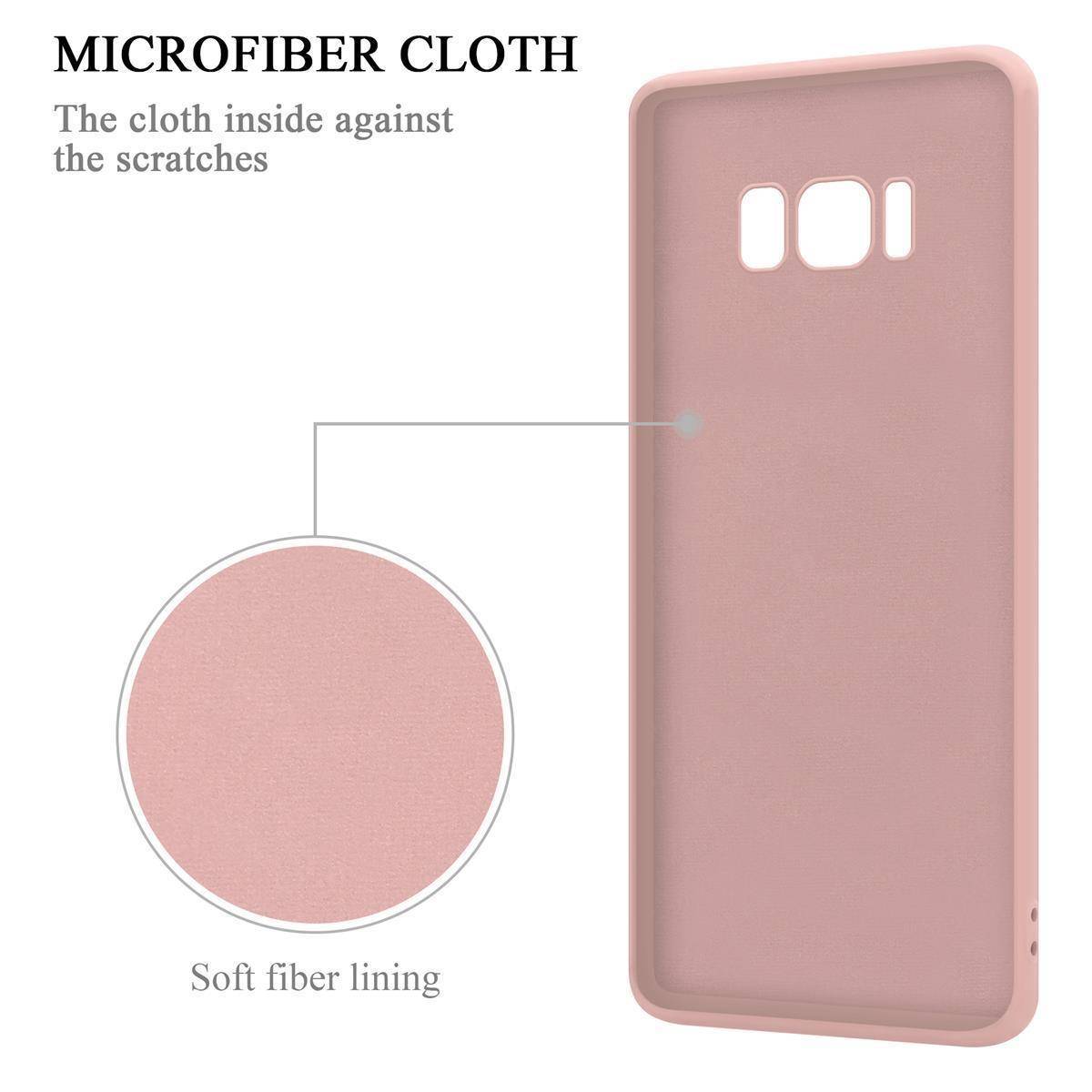 Cadorabo Hülle für Samsung Galaxy S8 PLUS Schutz Hülle in Rosa Handyhülle TPU Etui Case Cover