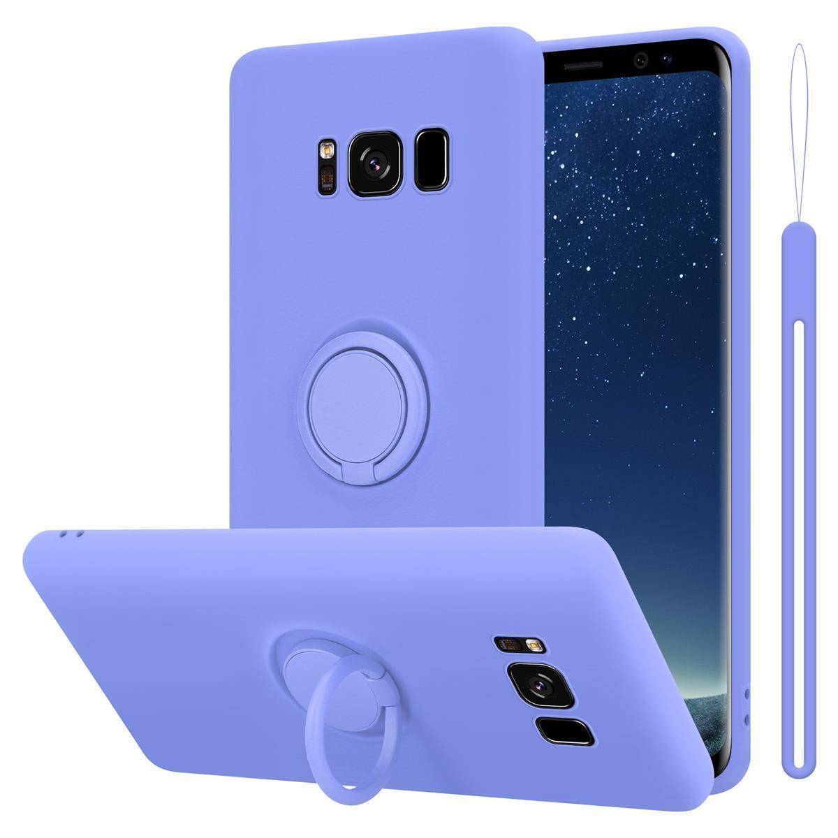 Cadorabo Hülle für Samsung Galaxy S8 PLUS Schutz Hülle in Lila Handyhülle TPU Etui Case Cover