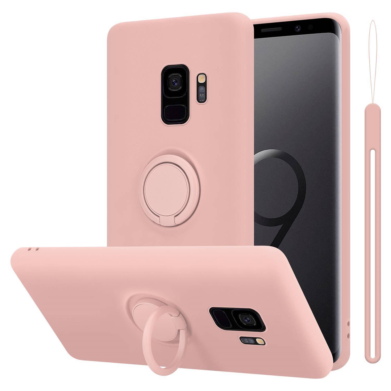 Cadorabo Hülle für Samsung Galaxy S9 Schutz Hülle in Rosa Handyhülle TPU Etui Case Cover