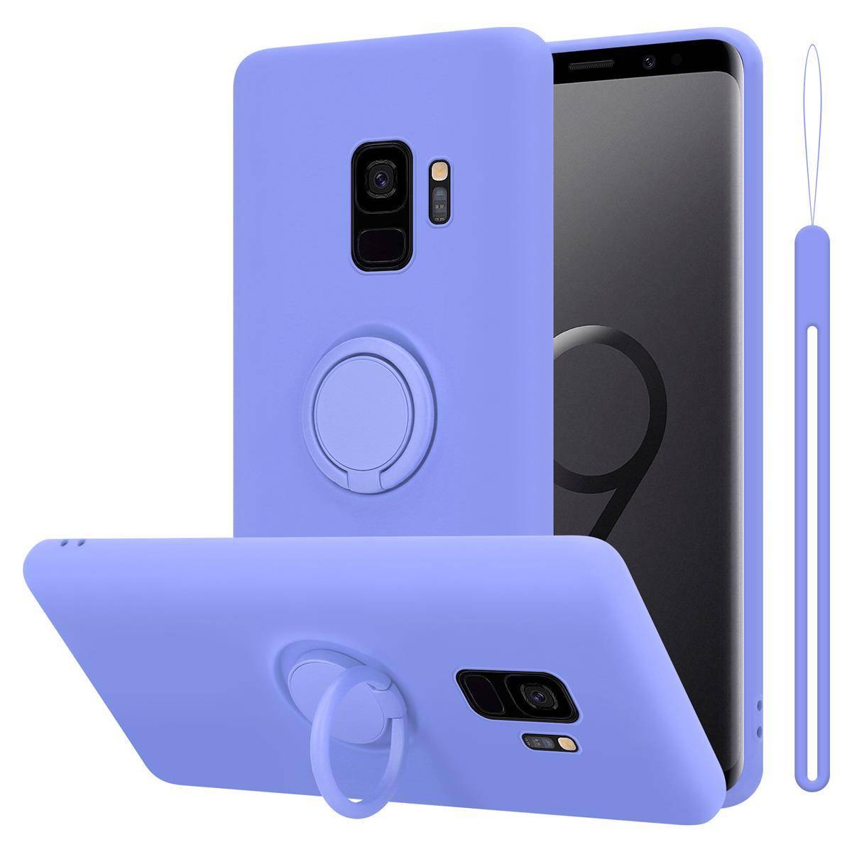 Cadorabo Hülle für Samsung Galaxy S9 Schutz Hülle in Lila Handyhülle TPU Etui Case Cover