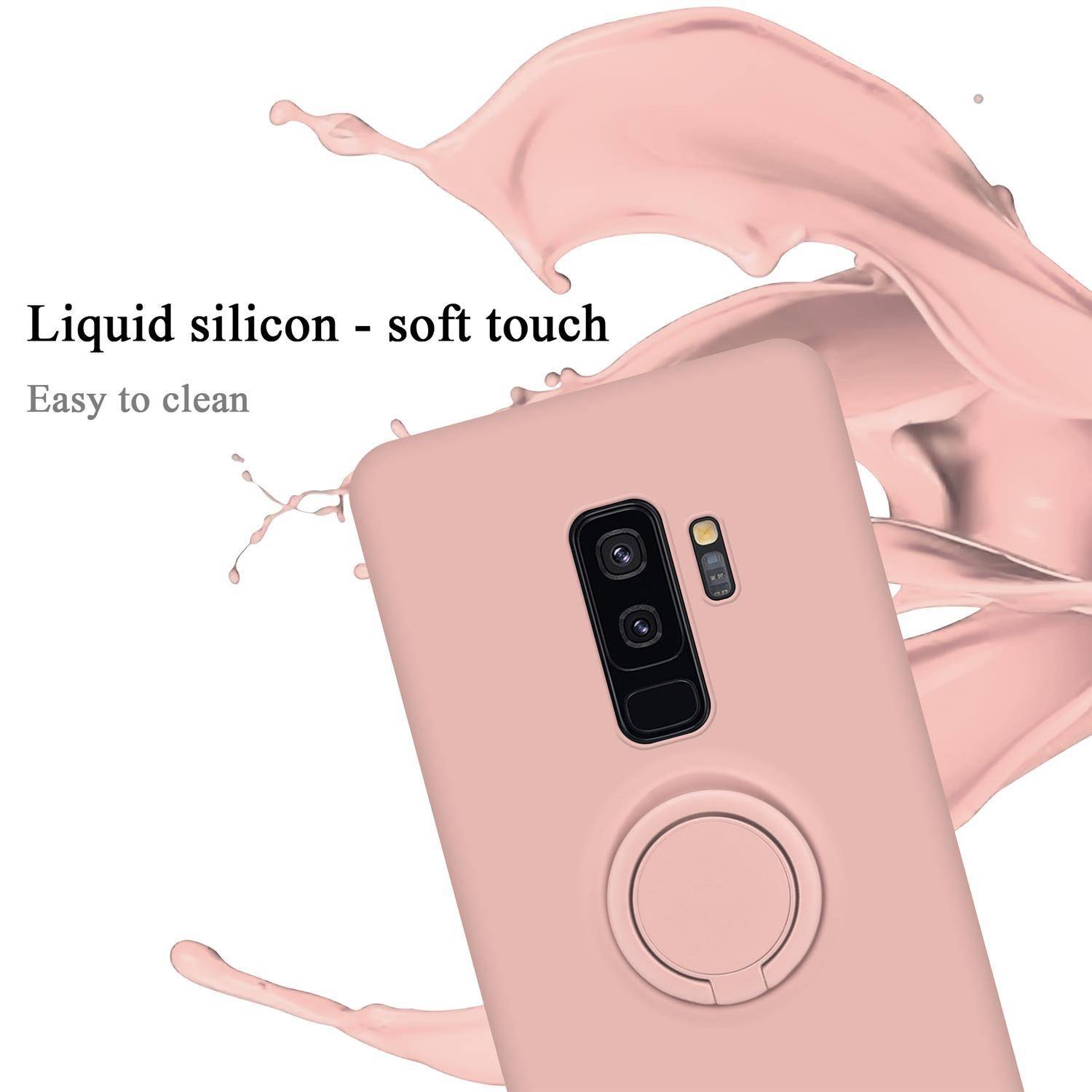 Cadorabo Hülle für Samsung Galaxy S9 PLUS Schutz Hülle in Rosa Handyhülle TPU Etui Case Cover