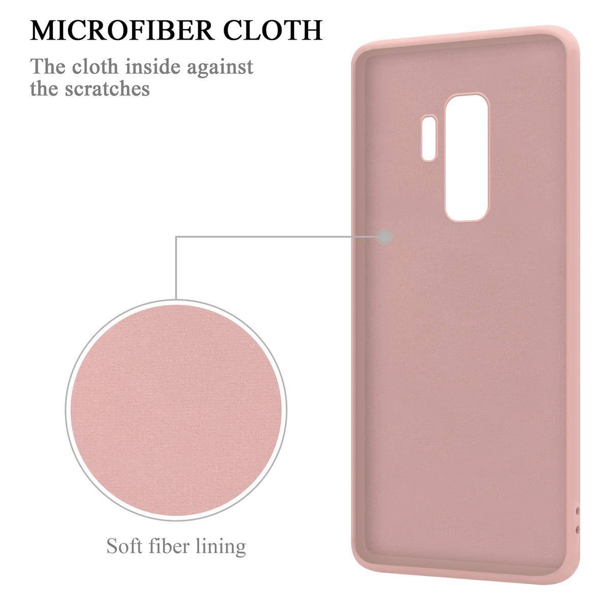 Cadorabo Hülle für Samsung Galaxy S9 PLUS Schutz Hülle in Rosa Handyhülle TPU Etui Case Cover