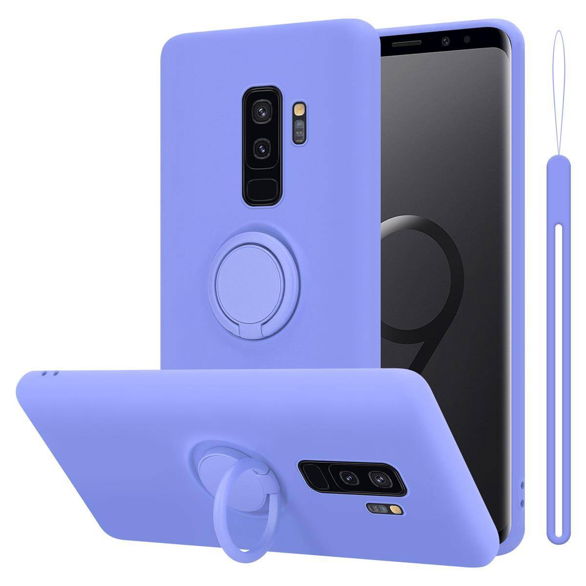 Cadorabo Hülle für Samsung Galaxy S9 PLUS Schutz Hülle in Lila Handyhülle TPU Etui Case Cover