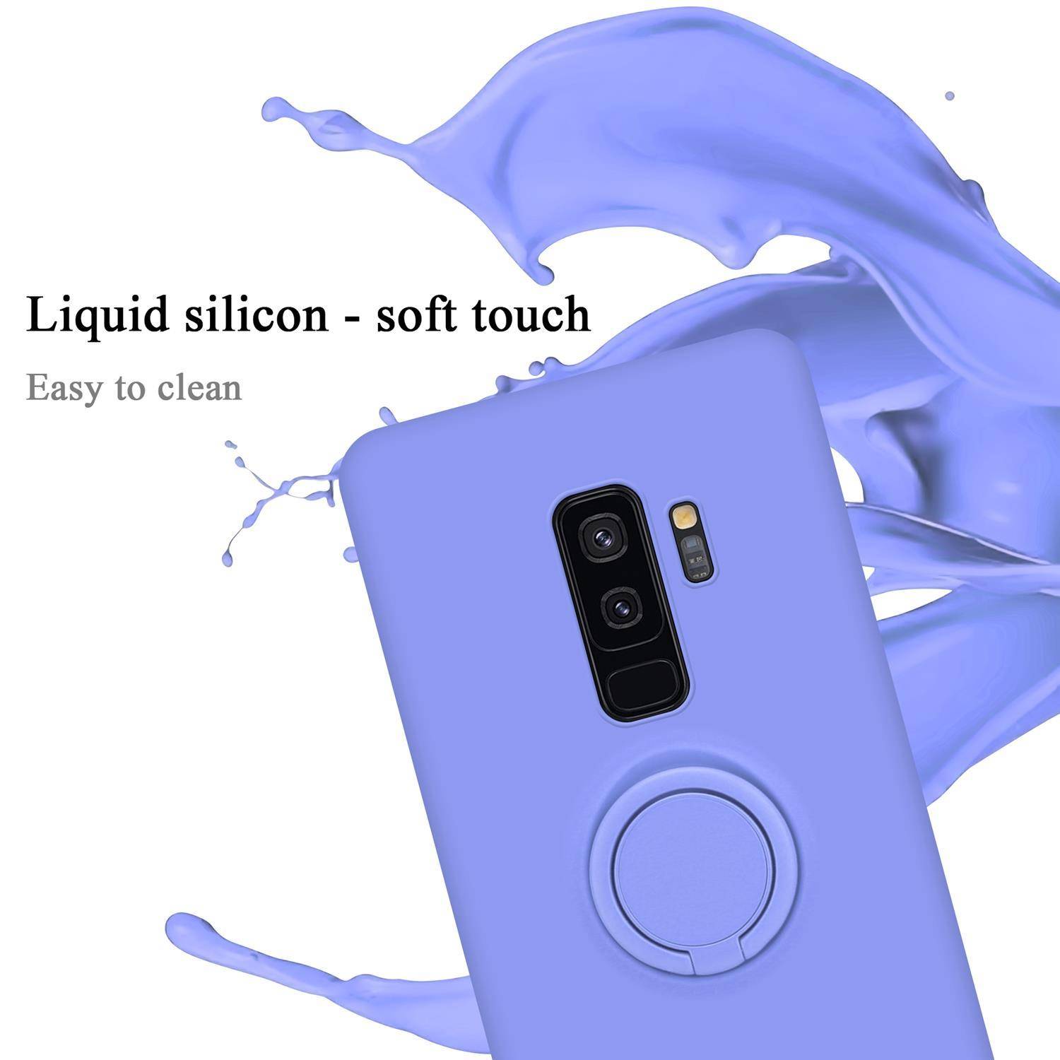 Cadorabo Hülle für Samsung Galaxy S9 PLUS Schutz Hülle in Lila Handyhülle TPU Etui Case Cover