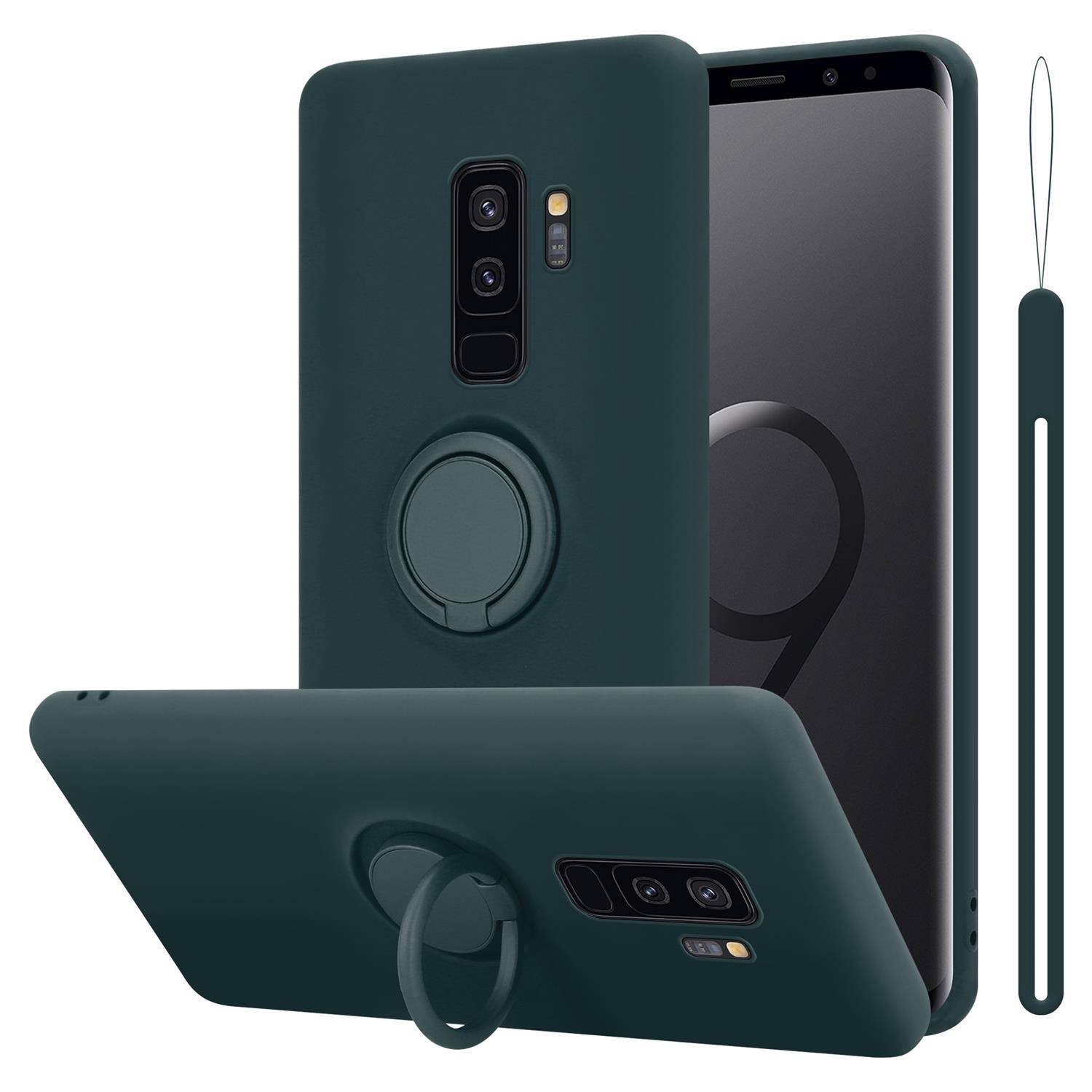 Cadorabo Hülle für Samsung Galaxy S9 PLUS Schutz Hülle in Grün Handyhülle TPU Etui Case Cover