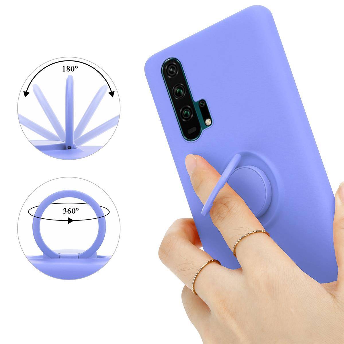Cadorabo Hülle für Honor 20 PRO Schutz Hülle in Lila Handyhülle TPU Etui Case Cover