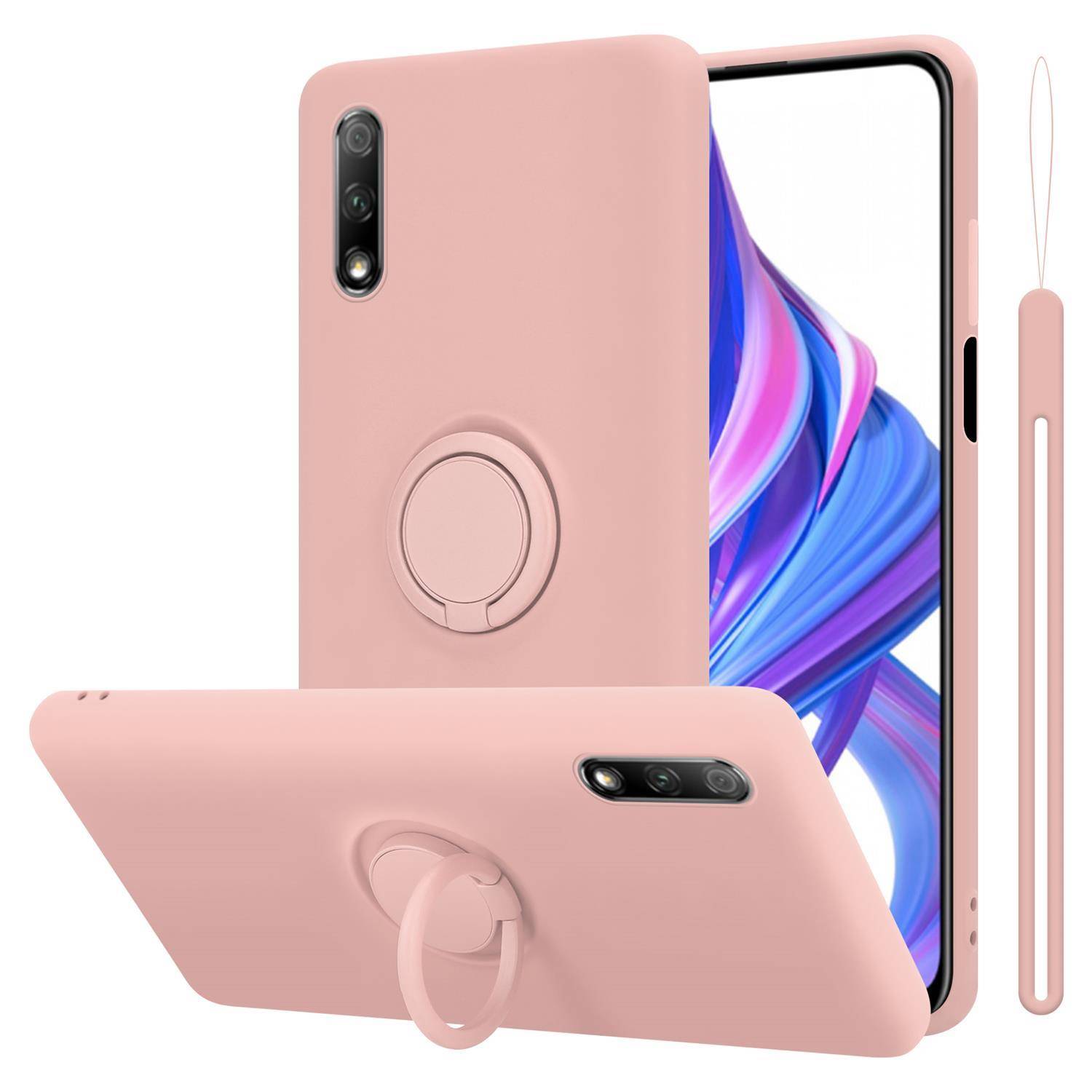 Cadorabo Hülle für Honor 9X Schutz Hülle in Rosa Handyhülle TPU Etui Case Cover