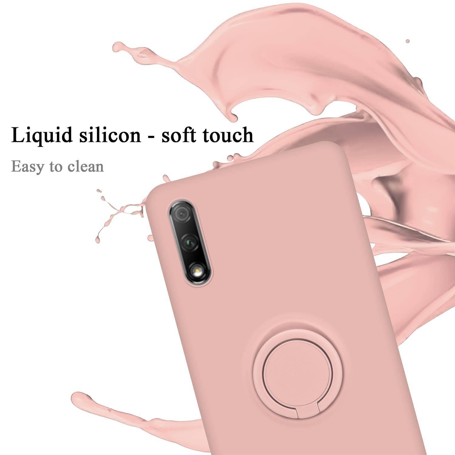 Cadorabo Hülle für Honor 9X Schutz Hülle in Rosa Handyhülle TPU Etui Case Cover