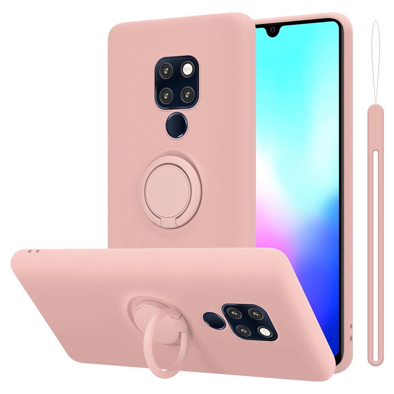 Cadorabo Hülle für Huawei MATE 20 Schutz Hülle in Rosa Handyhülle TPU Etui Case Cover