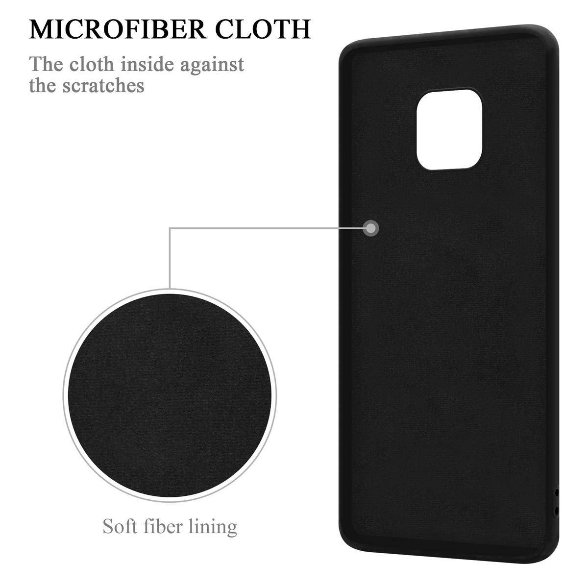 Cadorabo Hülle für Huawei MATE 20 PRO Schutz Hülle in Schwarz Handyhülle TPU Etui Case Cover