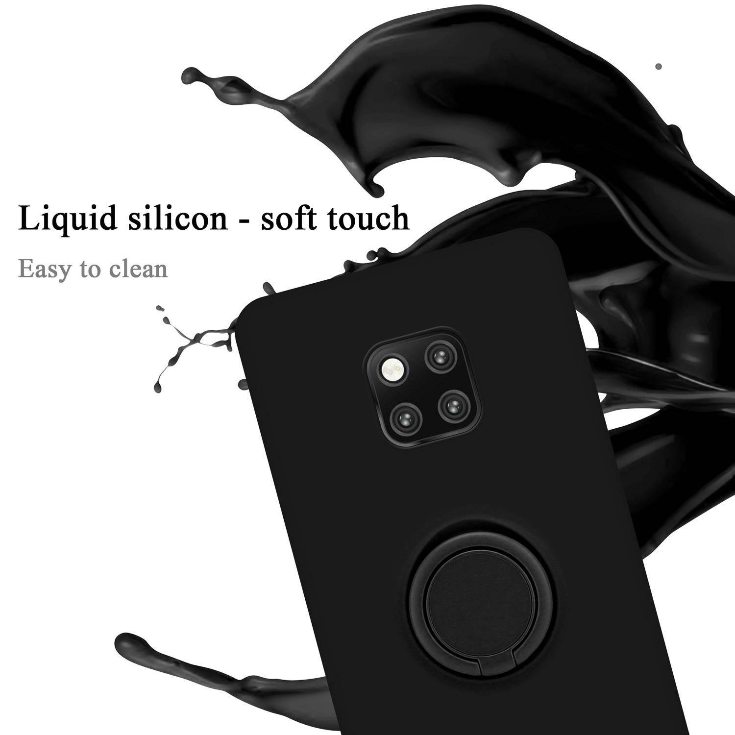Cadorabo Hülle für Huawei MATE 20 PRO Schutz Hülle in Schwarz Handyhülle TPU Etui Case Cover