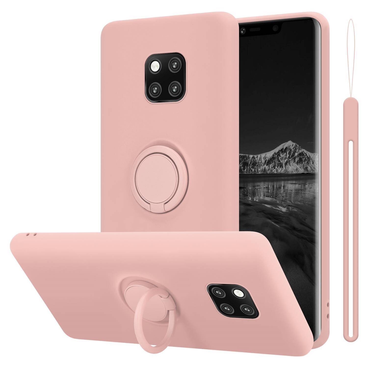 Cadorabo Hülle für Huawei MATE 20 PRO Schutz Hülle in Rosa Handyhülle TPU Etui Case Cover