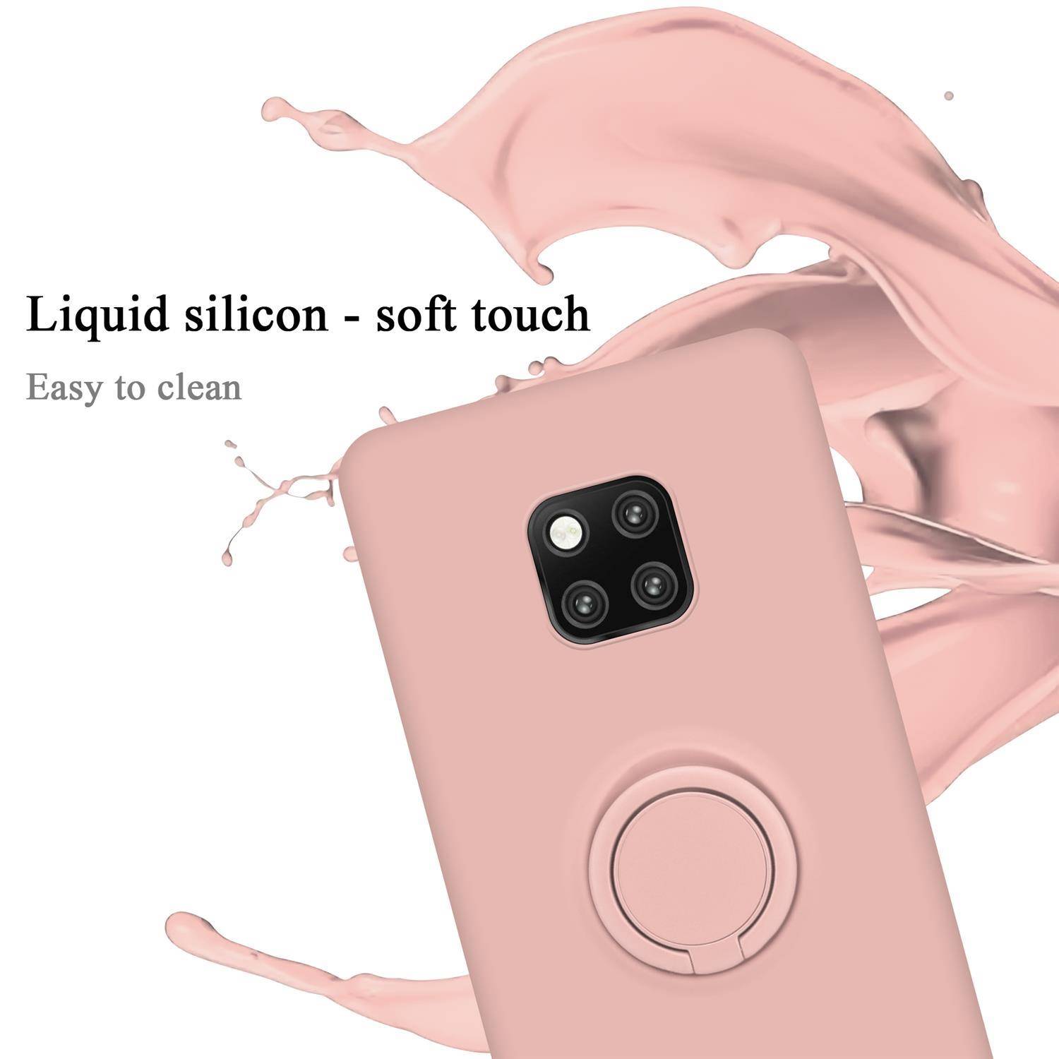 Cadorabo Hülle für Huawei MATE 20 PRO Schutz Hülle in Rosa Handyhülle TPU Etui Case Cover