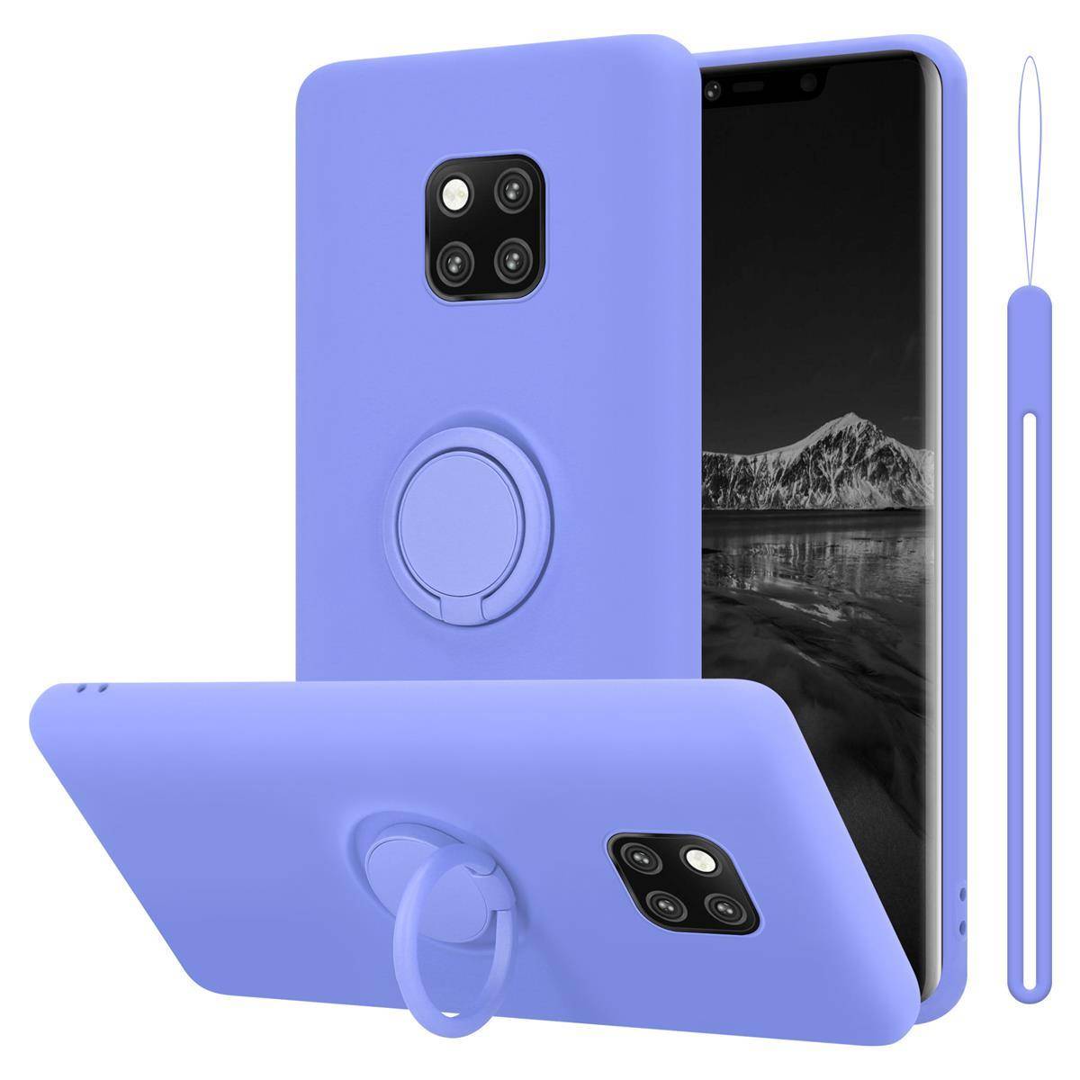 Cadorabo Hülle für Huawei MATE 20 PRO Schutz Hülle in Lila Handyhülle TPU Etui Case Cover