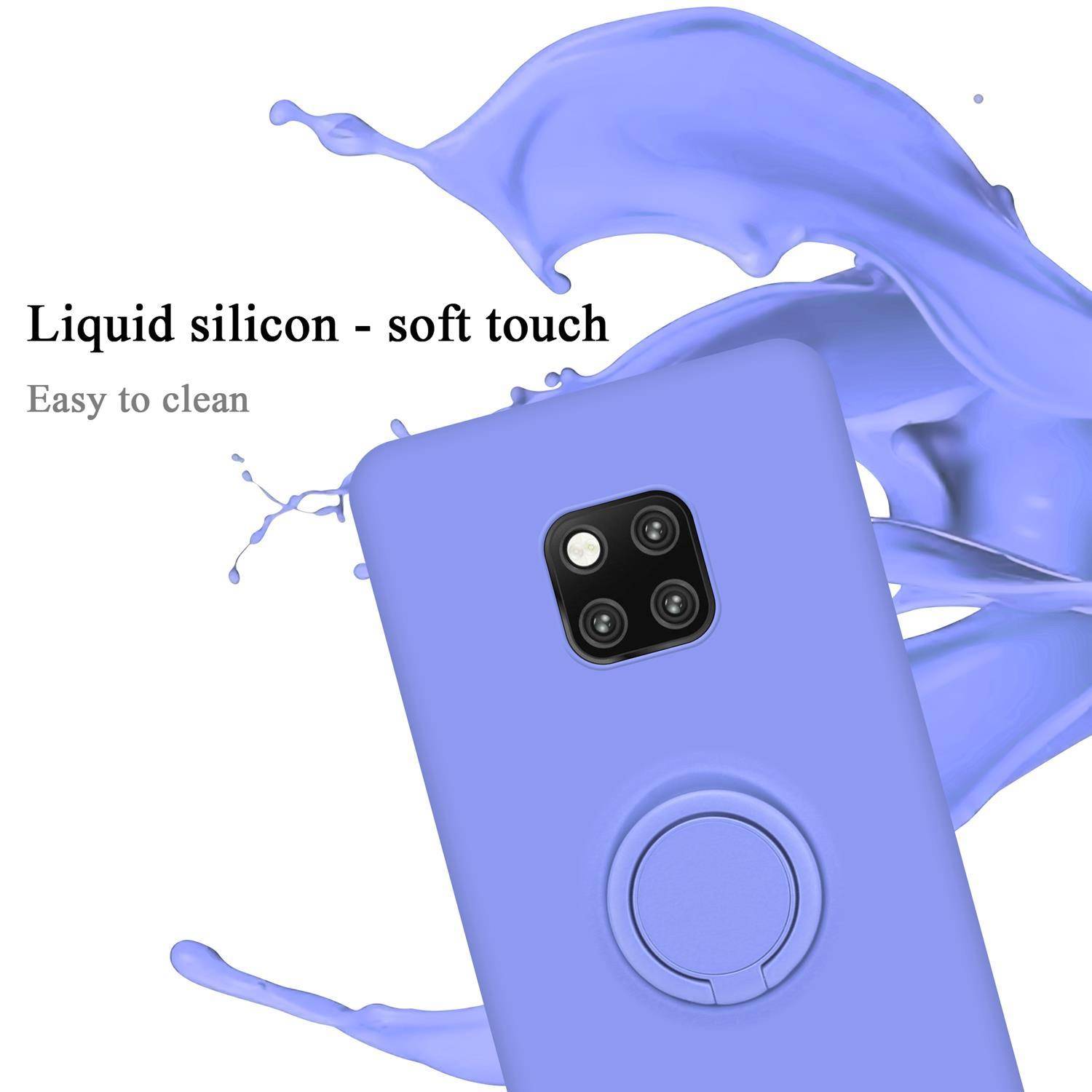 Cadorabo Hülle für Huawei MATE 20 PRO Schutz Hülle in Lila Handyhülle TPU Etui Case Cover