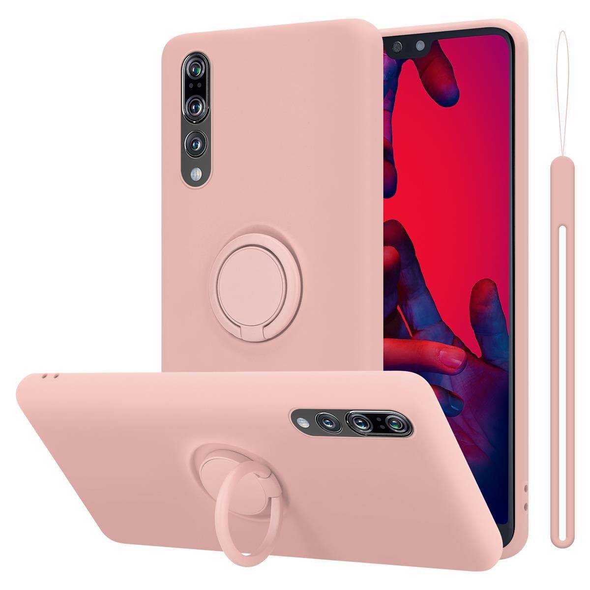 Cadorabo Hülle für Huawei P20 PRO / P20 PLUS Schutz Hülle in Rosa Handyhülle TPU Etui Case Cover