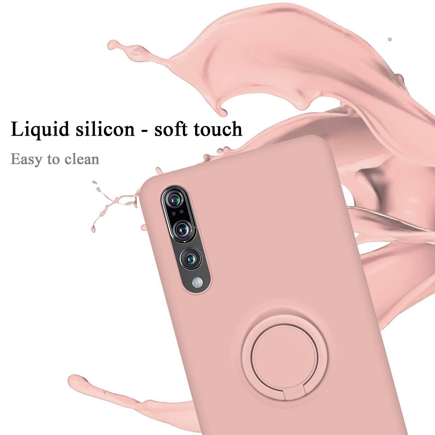 Cadorabo Hülle für Huawei P20 PRO / P20 PLUS Schutz Hülle in Rosa Handyhülle TPU Etui Case Cover