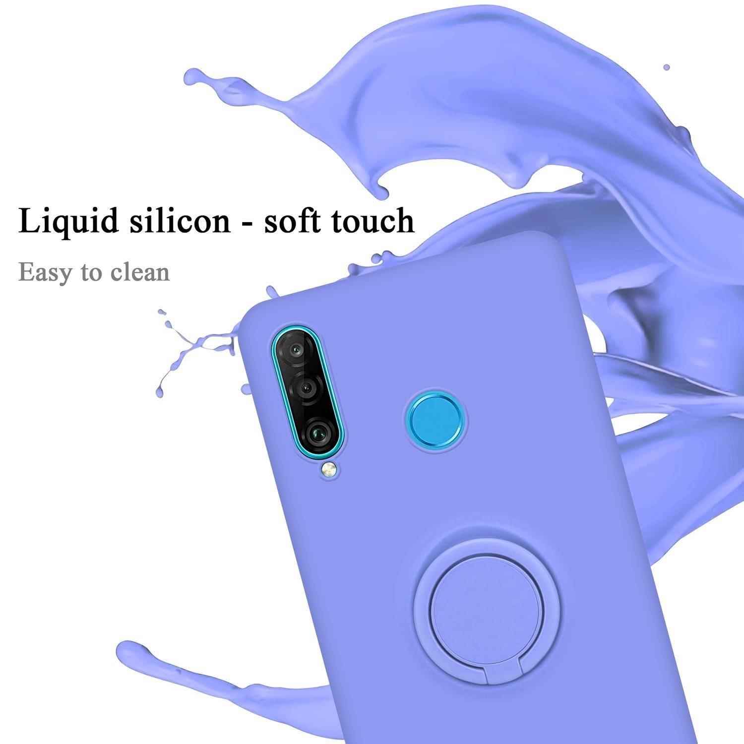 Cadorabo Hülle für Huawei P30 LITE Schutz Hülle in Lila Handyhülle TPU Etui Case Cover