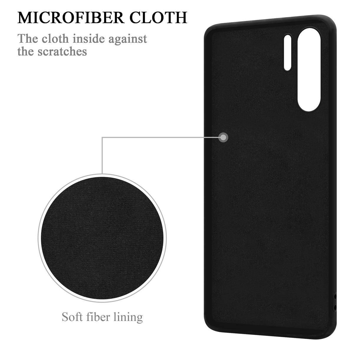Cadorabo Hülle für Huawei P30 PRO Schutz Hülle in Schwarz Handyhülle TPU Etui Case Cover