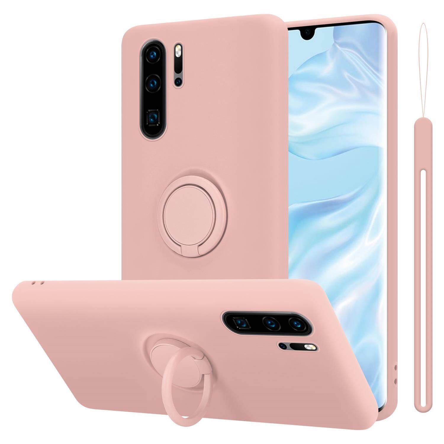 Cadorabo Hülle für Huawei P30 PRO Schutz Hülle in Rosa Handyhülle TPU Etui Case Cover