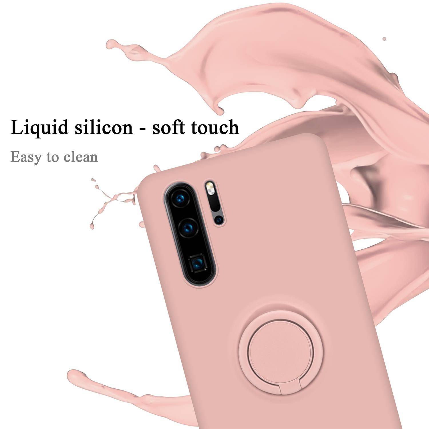 Cadorabo Hülle für Huawei P30 PRO Schutz Hülle in Rosa Handyhülle TPU Etui Case Cover
