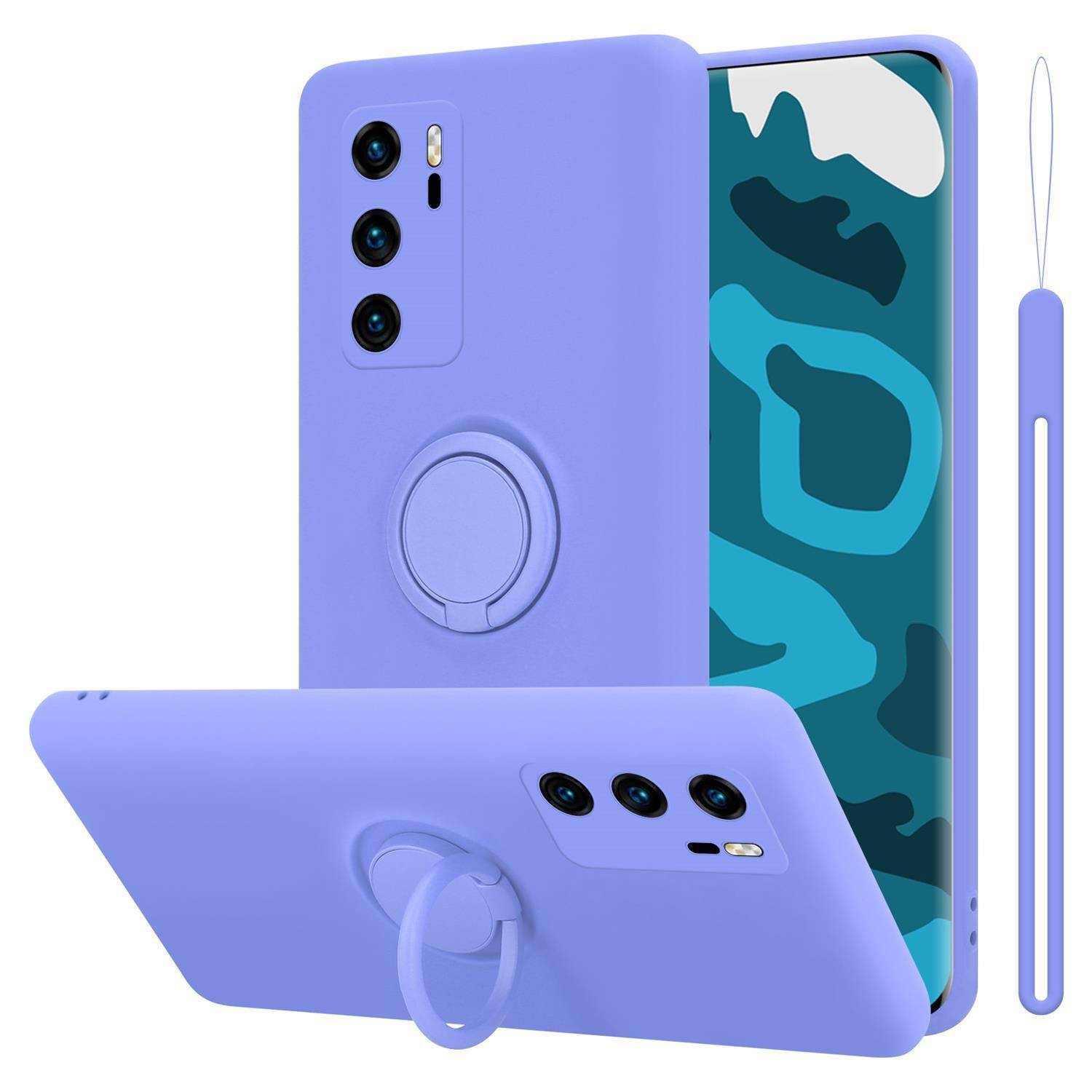 Cadorabo Hülle für Huawei P40 Schutz Hülle in Lila Handyhülle TPU Etui Case Cover