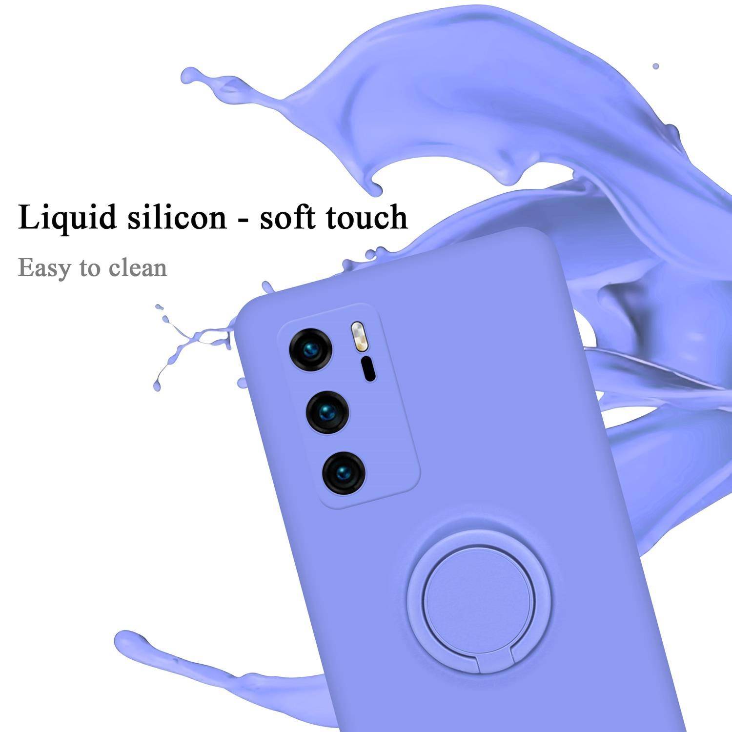 Cadorabo Hülle für Huawei P40 Schutz Hülle in Lila Handyhülle TPU Etui Case Cover