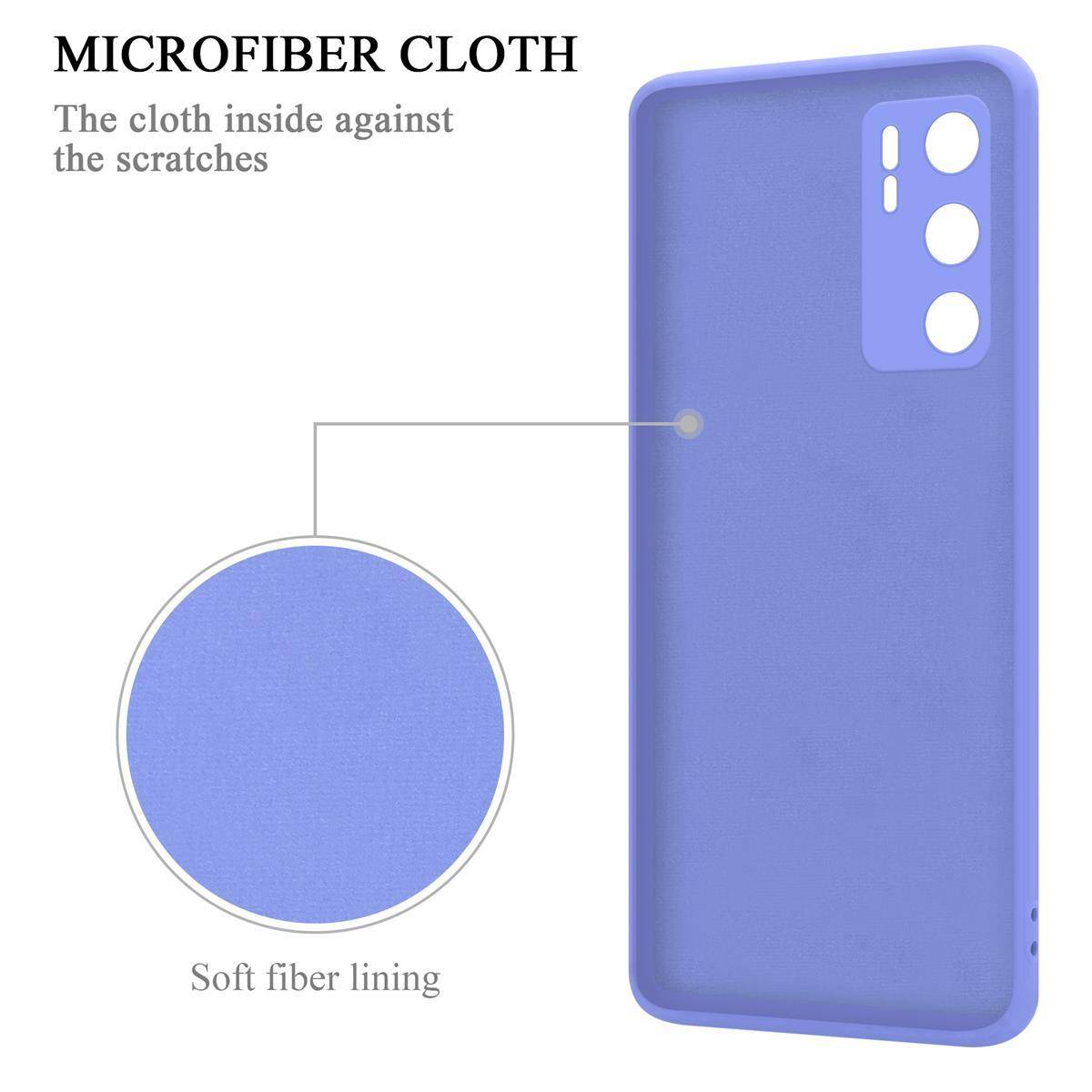 Cadorabo Hülle für Huawei P40 Schutz Hülle in Lila Handyhülle TPU Etui Case Cover