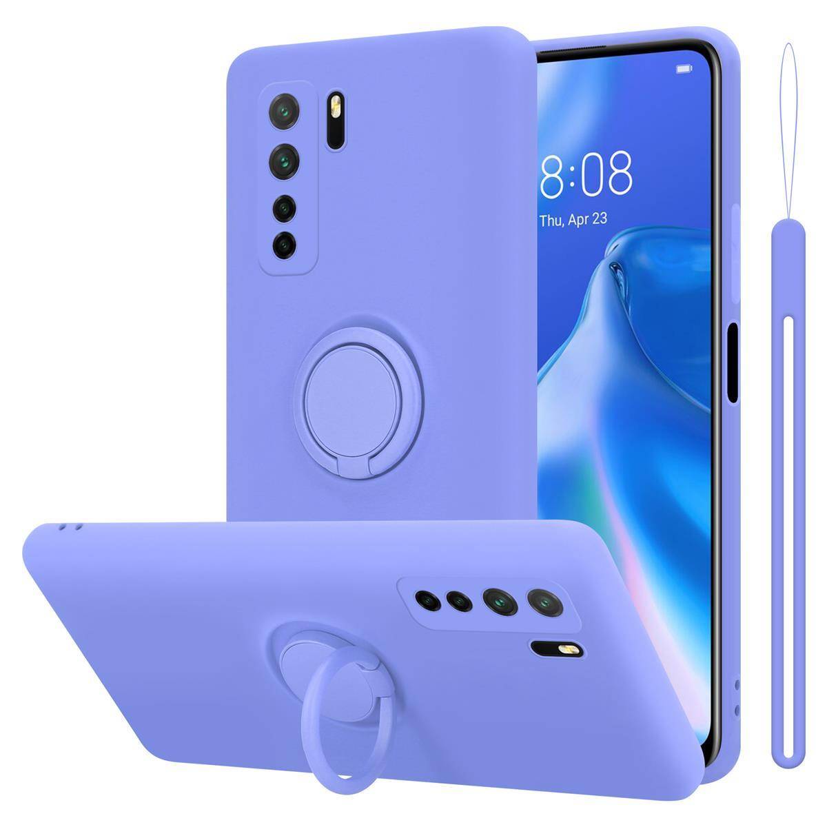 Cadorabo Hülle für Huawei NOVA 6 SE / P40 LITE / NOVA 7i Schutz Hülle in Lila Handyhülle TPU Etui Case Cover