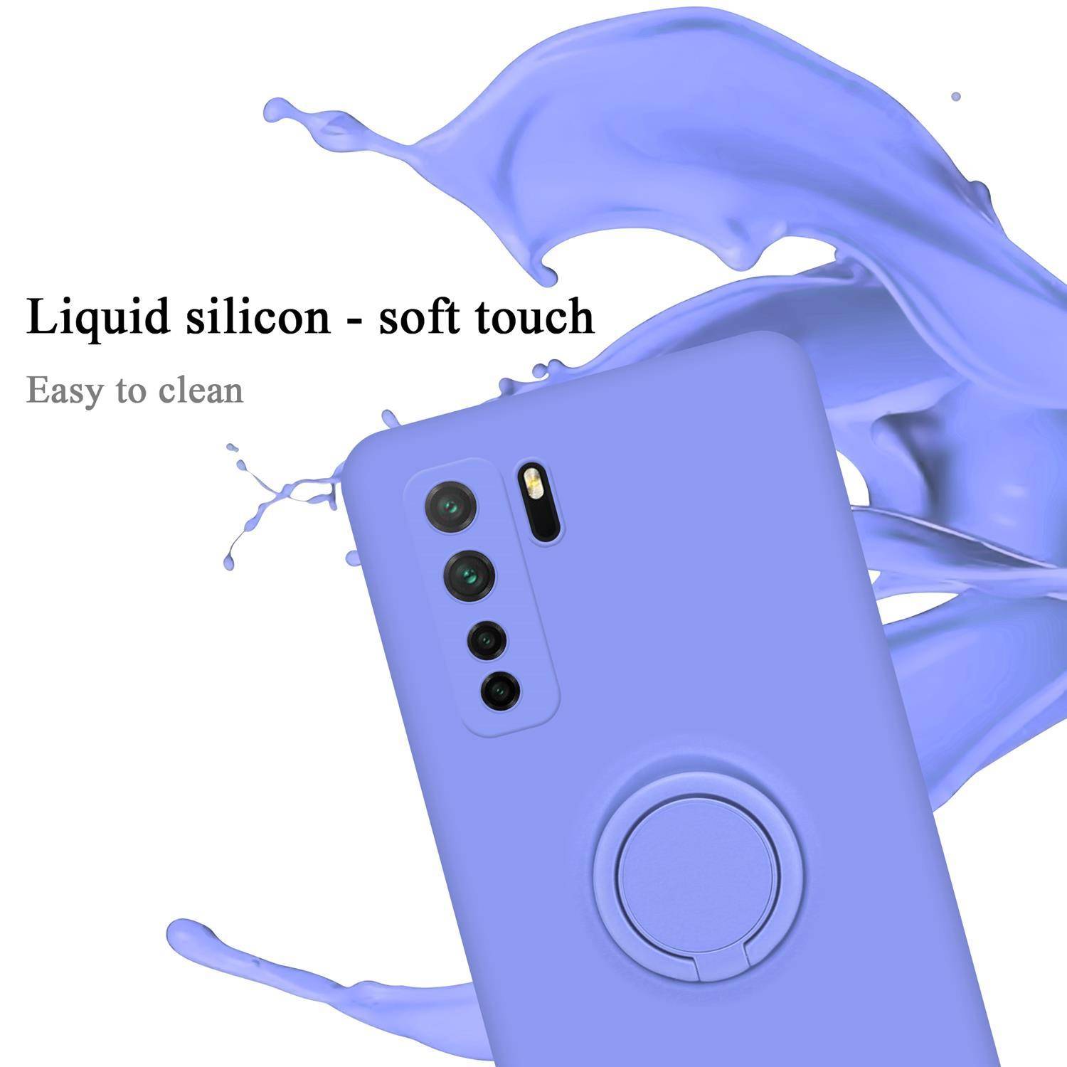 Cadorabo Hülle für Huawei NOVA 6 SE / P40 LITE / NOVA 7i Schutz Hülle in Lila Handyhülle TPU Etui Case Cover