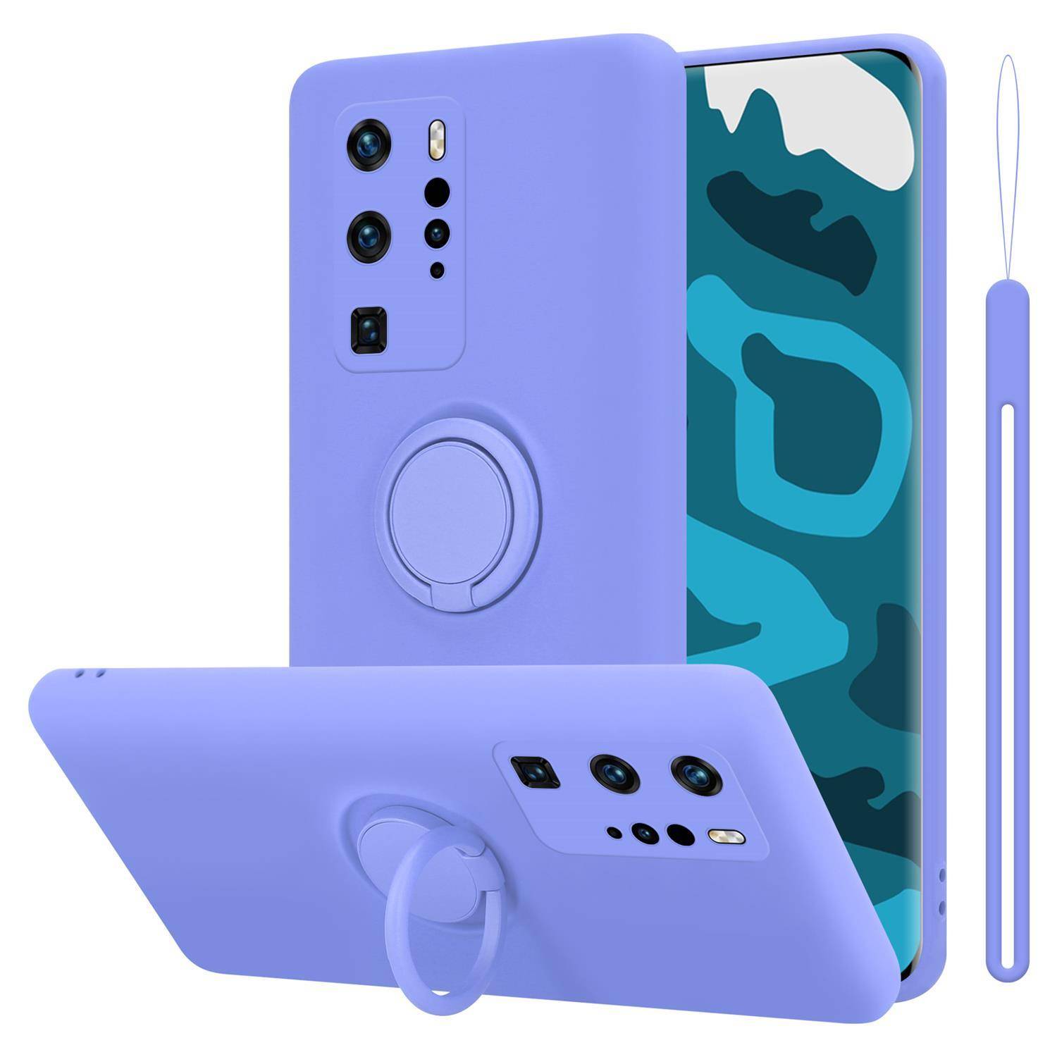 Cadorabo Hülle für Huawei P40 PRO / P40 PRO+ Schutz Hülle in Lila Handyhülle TPU Etui Case Cover