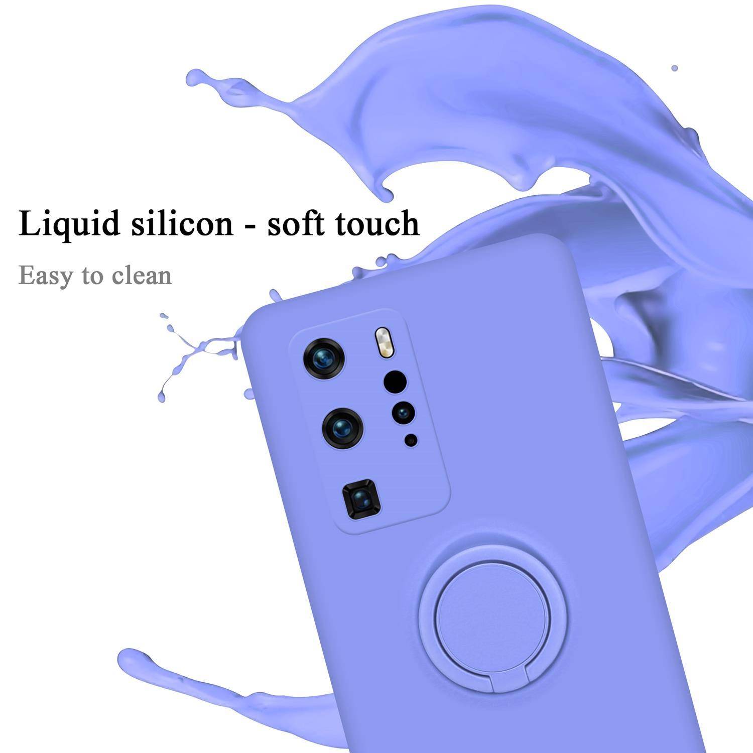 Cadorabo Hülle für Huawei P40 PRO / P40 PRO+ Schutz Hülle in Lila Handyhülle TPU Etui Case Cover