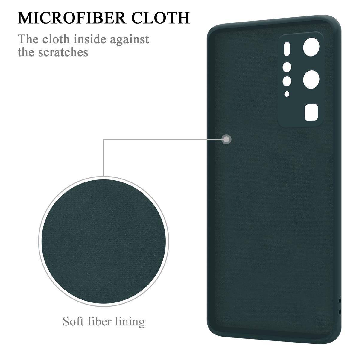 Cadorabo Hülle für Huawei P40 PRO / P40 PRO+ Schutz Hülle in Grün Handyhülle TPU Etui Case Cover