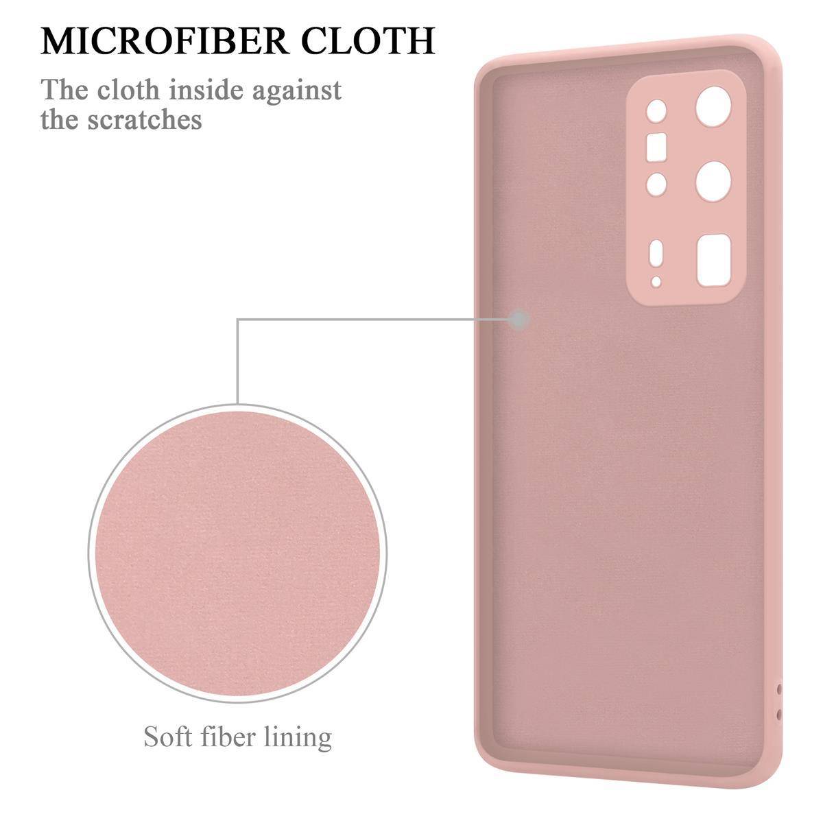 Cadorabo Hülle für Huawei P40 PRO / P40 PRO+ Schutz Hülle in Rosa Handyhülle TPU Etui Case Cover