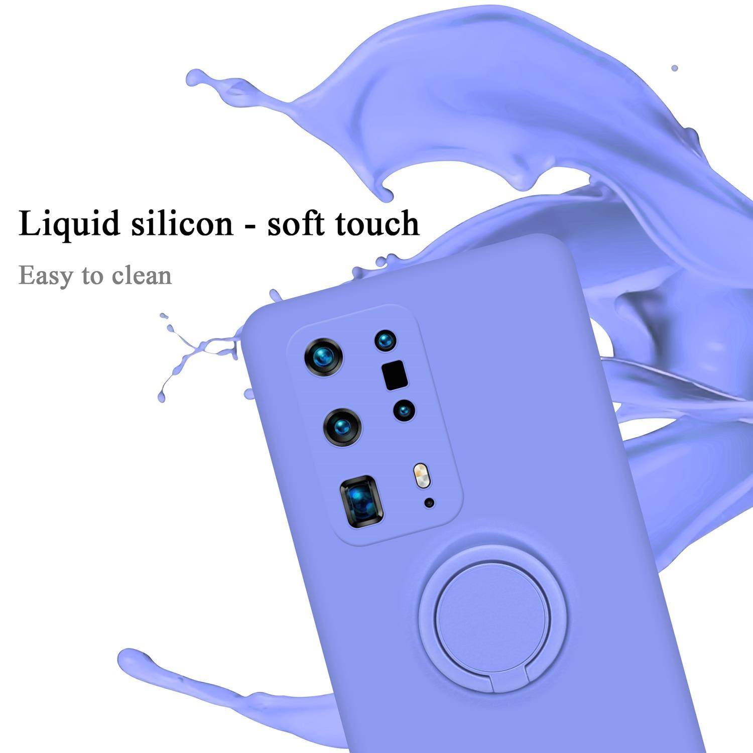 Cadorabo Hülle für Huawei P40 PRO / P40 PRO+ Schutz Hülle in Lila Handyhülle TPU Etui Case Cover