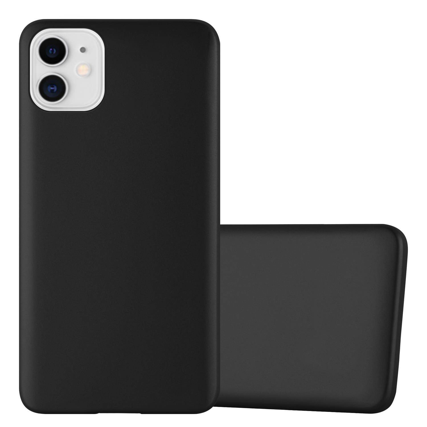 Cadorabo Schutzhülle für Apple iPhone 11 Hülle in Schwarz Handyhülle TPU Silikon Etui Cover Case