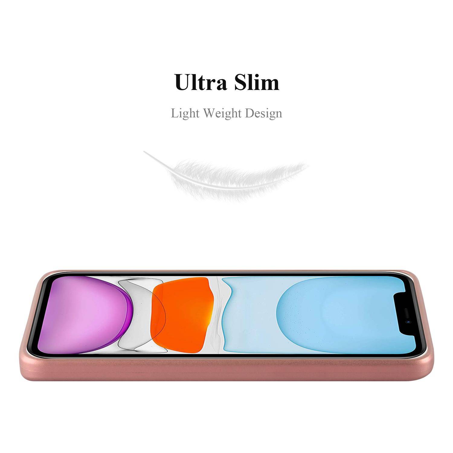 Cadorabo Schutzhülle für Apple iPhone 11 Hülle in Rosa Handyhülle TPU Silikon Etui Cover Case