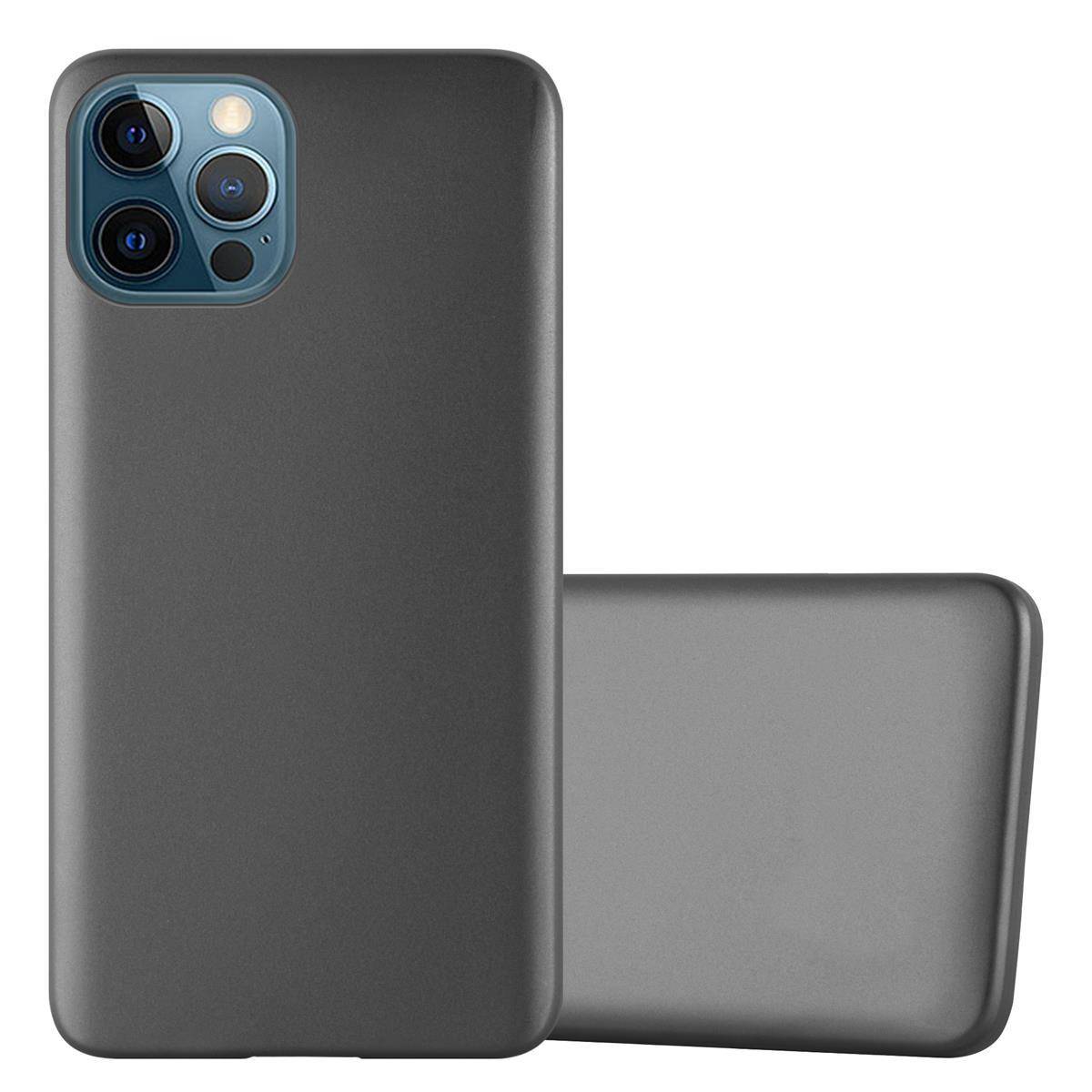 Cadorabo Schutzhülle für Apple iPhone 12 / 12 PRO Hülle in Grau Handyhülle TPU Silikon Etui Cover Case