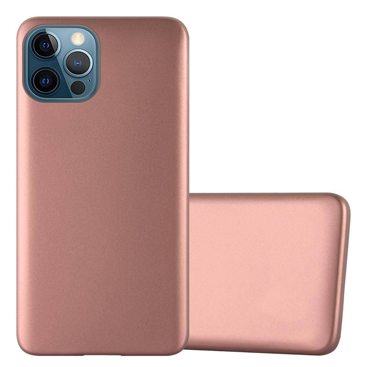 Cadorabo Schutzhülle für Apple iPhone 12 / 12 PRO Hülle in Rosa Handyhülle TPU Silikon Etui Cover Case
