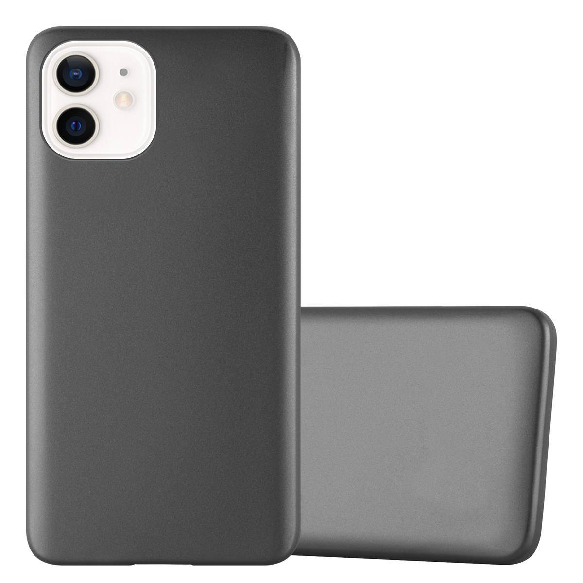 Cadorabo Schutzhülle für Apple iPhone 12 MINI Hülle in Grau Handyhülle TPU Silikon Etui Cover Case