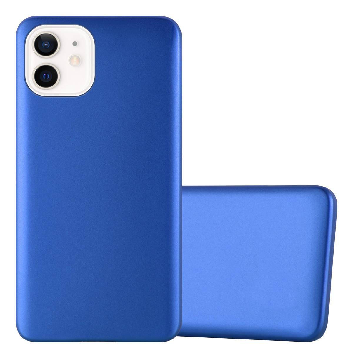Cadorabo Schutzhülle für Apple iPhone 12 MINI Hülle in Blau Handyhülle TPU Silikon Etui Cover Case