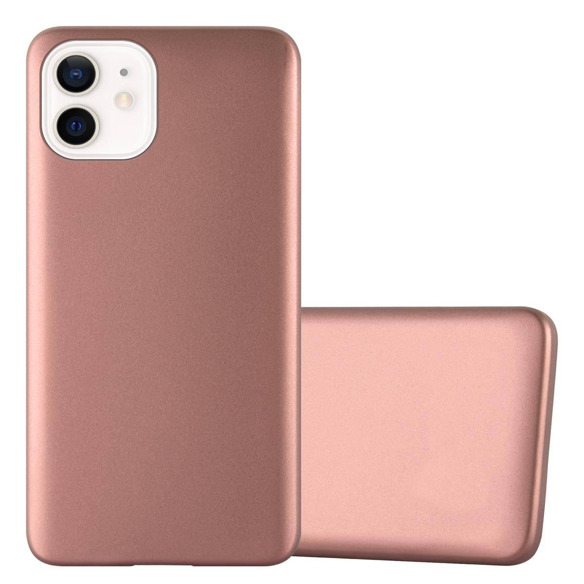 Cadorabo Schutzhülle für Apple iPhone 12 MINI Hülle in Rosa Handyhülle TPU Silikon Etui Cover Case