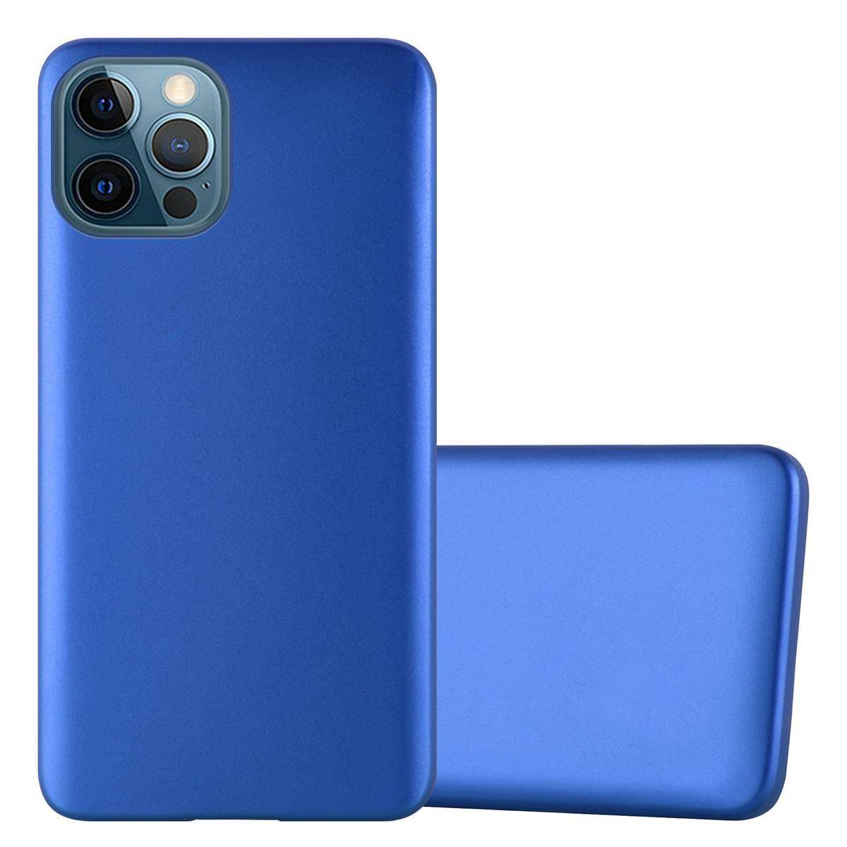 Cadorabo Schutzhülle für Apple iPhone 12 PRO MAX Hülle in Blau Handyhülle TPU Silikon Etui Cover Case