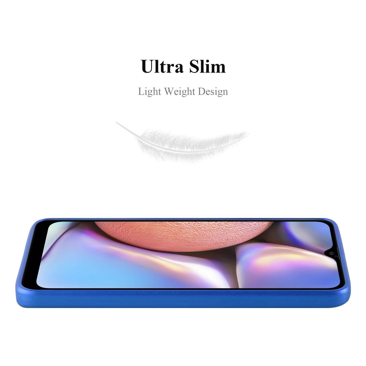 Cadorabo Schutzhülle für Samsung Galaxy A10s / M01s Hülle in Blau Handyhülle TPU Silikon Etui Cover Case