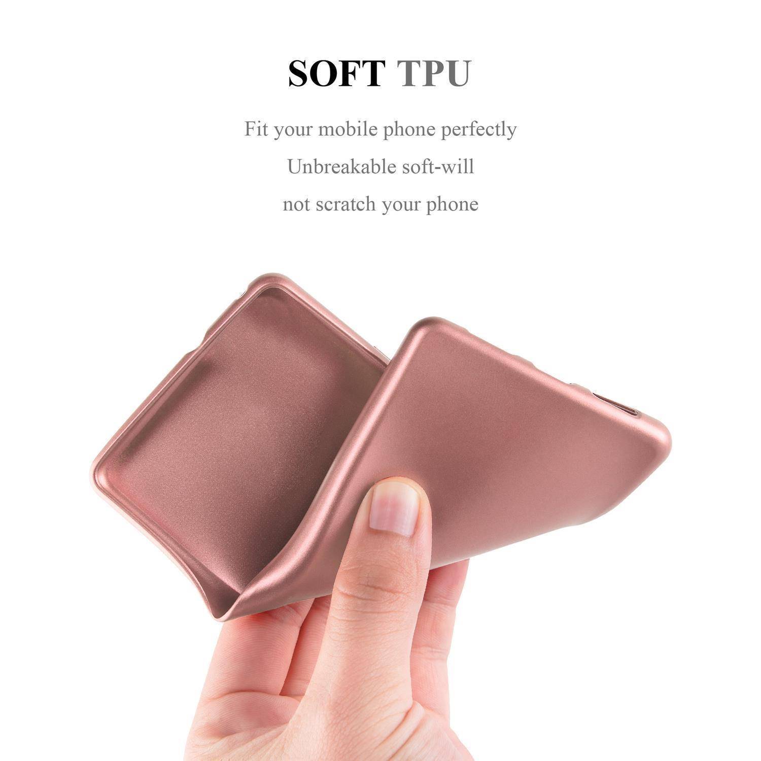 Cadorabo Schutzhülle für Samsung Galaxy A10s / M01s Hülle in Rosa Handyhülle TPU Silikon Etui Cover Case