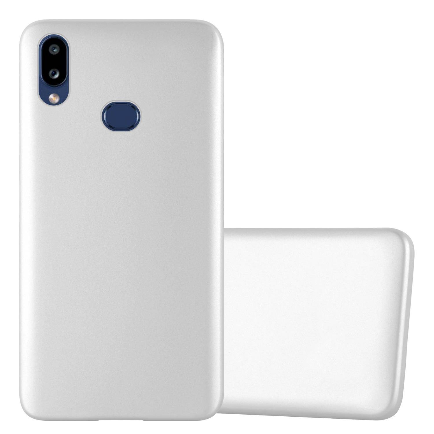 Cadorabo Schutzhülle für Samsung Galaxy A10s / M01s Hülle in Silber Handyhülle TPU Silikon Etui Cover Case
