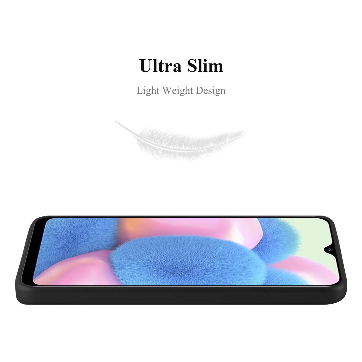 Cadorabo Schutzhülle für Samsung Galaxy A50 4G / A50s / A30s Hülle in Schwarz Handyhülle TPU Silikon Etui Cover Case